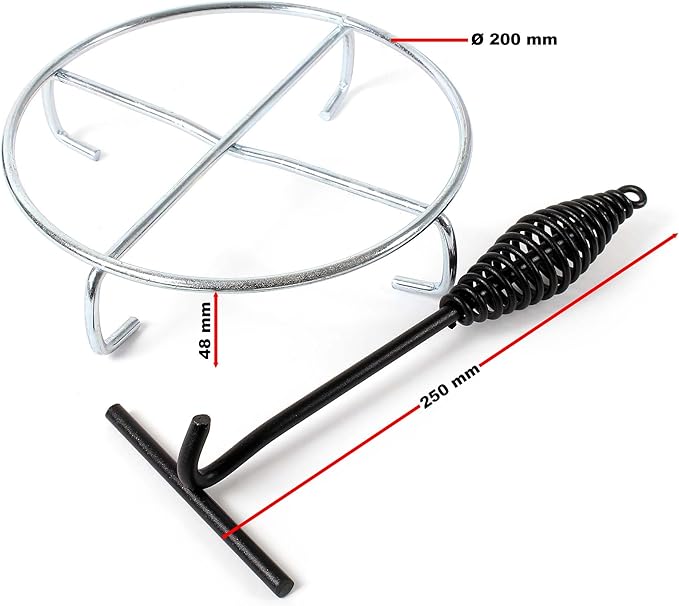 Olla de Hierro Fundido con Asa y Soporte