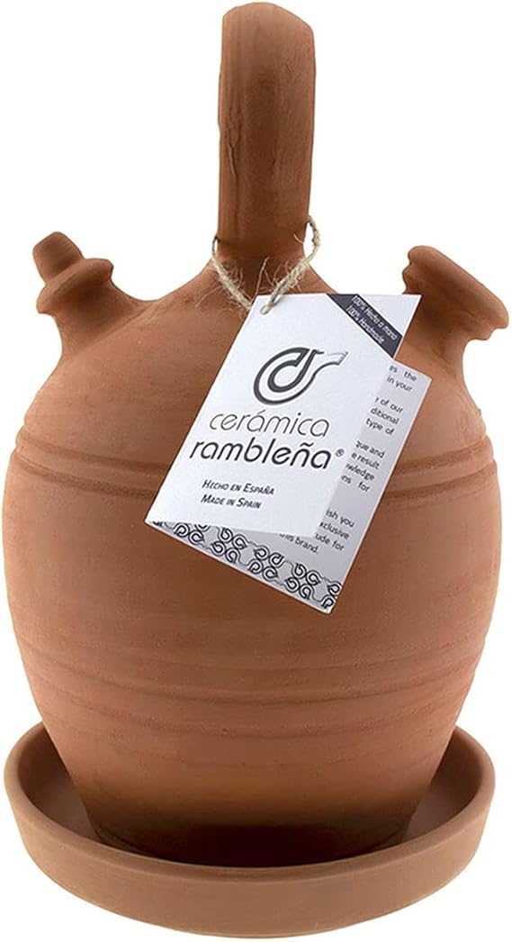Botijo de Barro Rojo Tradicional