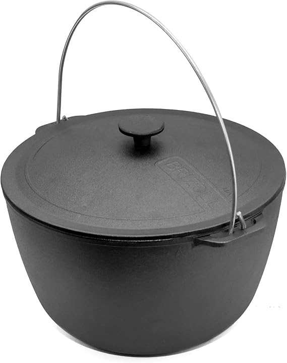 Cacerola de Hierro Fundido con Asa y Tapa