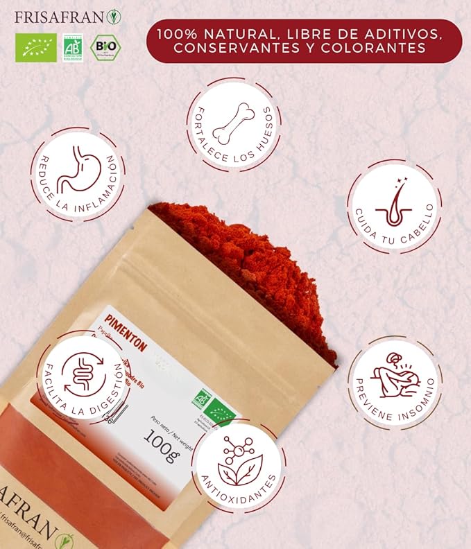 FRISAFRAN – Pimentón Dulce Ecológico 100 g