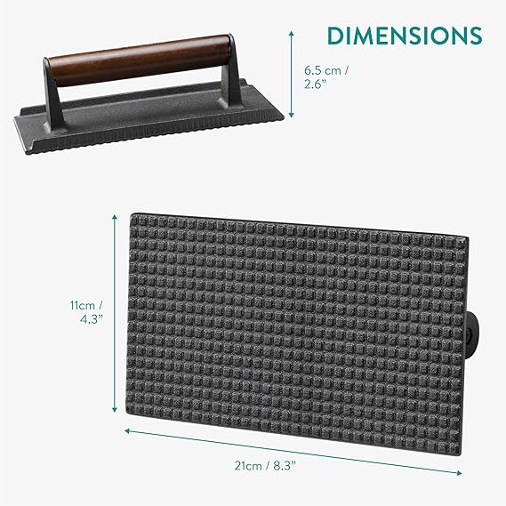 Prensa de Hierro Fundido para Hamburguesas