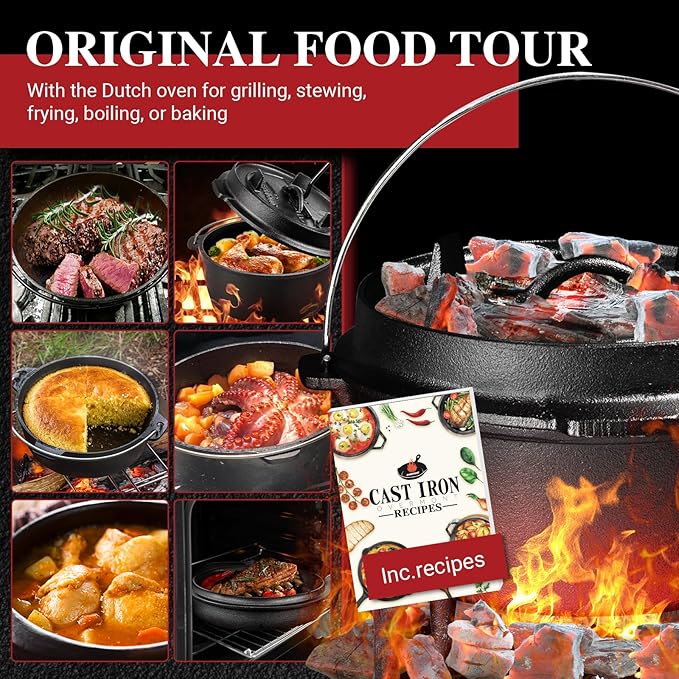 Olla Horno Holandesa de Hierro Fundido – Fuego Lento y Tradición