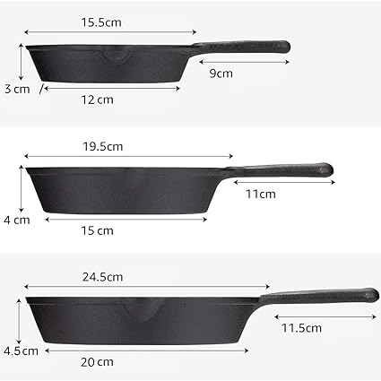Sartén de Hierro Fundido Pre-Sazonada