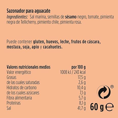 Just Spices – Aguacate Topping 60 g