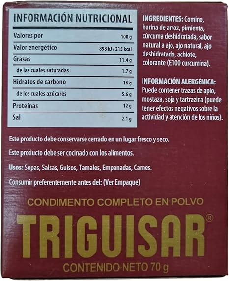 Triguisar – Condimento en Polvo 70 g