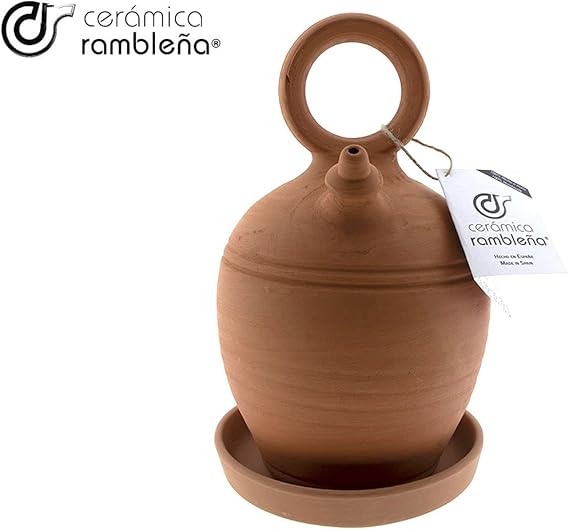 Botijo de Barro Rojo Tradicional