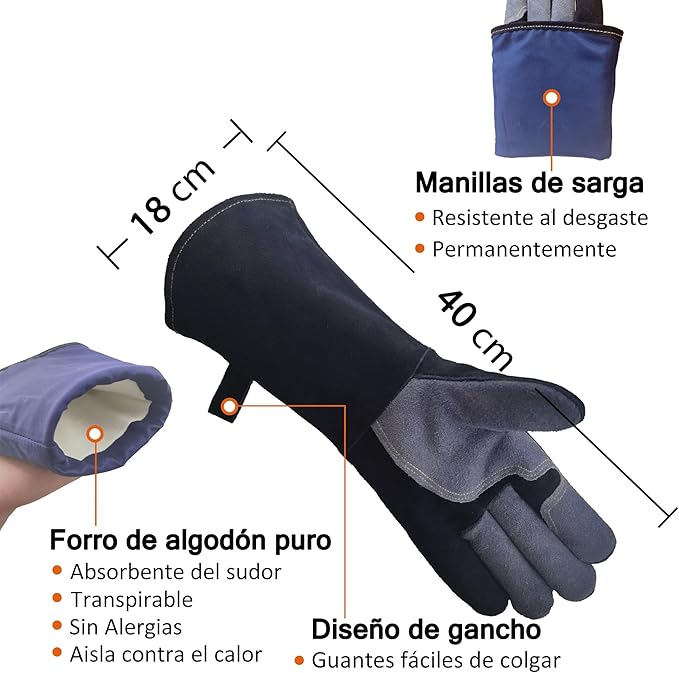Guantes de Cuero para el Fuego – Protección y Oficio