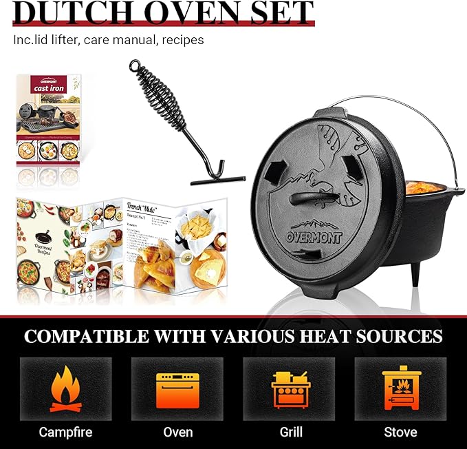 Olla Horno Holandesa de Hierro Fundido – Fuego Lento y Tradición