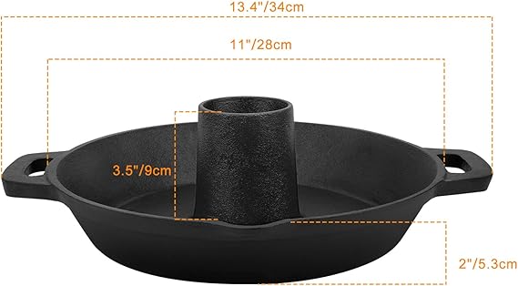 Soporte de Hierro Fundido para Asador de Pollo