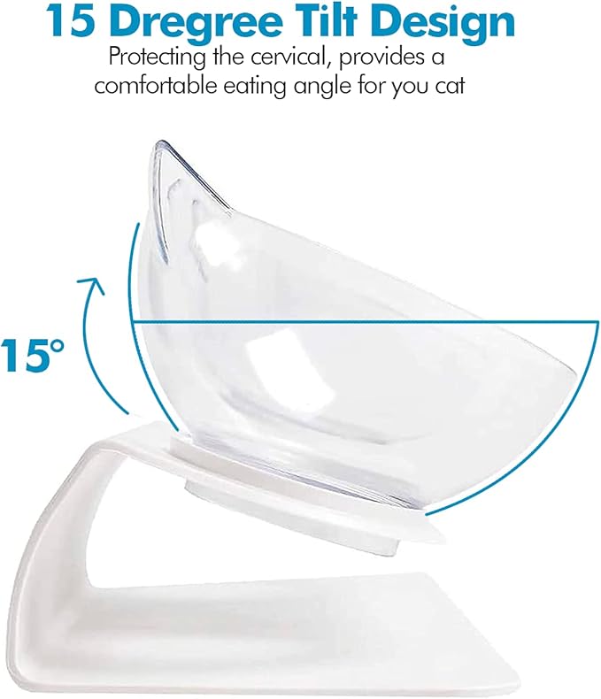 Comedero y Bebedero Elevado para Gatos