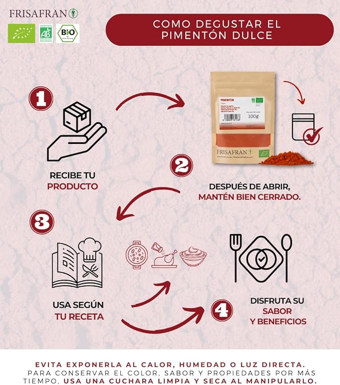 FRISAFRAN – Pimentón Dulce Ecológico 100 g