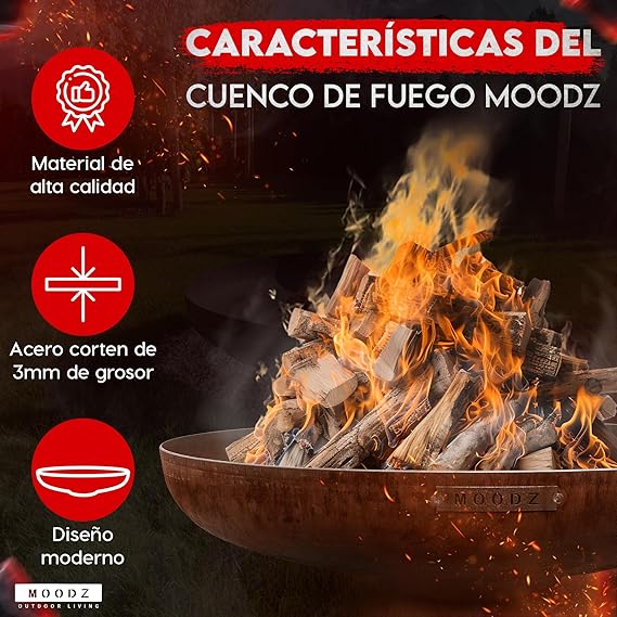 Brasero Exterior de Acero Corten