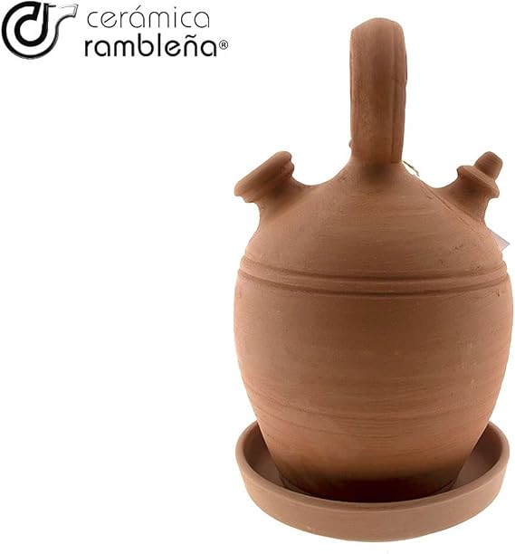 Botijo de Barro Rojo Tradicional