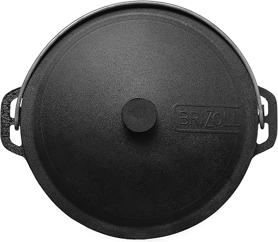 Cacerola de Hierro Fundido con Asa y Tapa