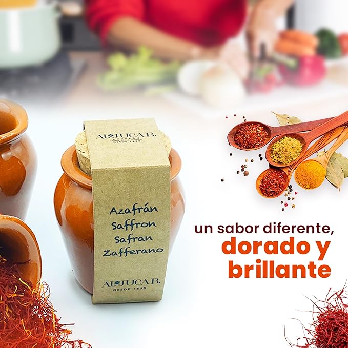 Azafrán en Hebras Español – Orza de Barro Artesana