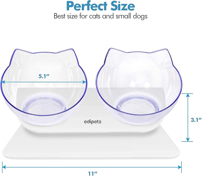 Comedero y Bebedero Elevado para Gatos