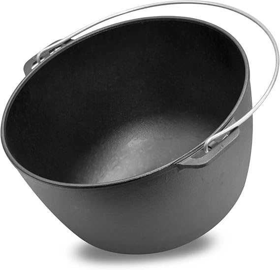 Kazan de Hierro Fundido 10L con Asa y Tapa