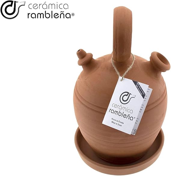 Botijo de Barro Rojo Tradicional