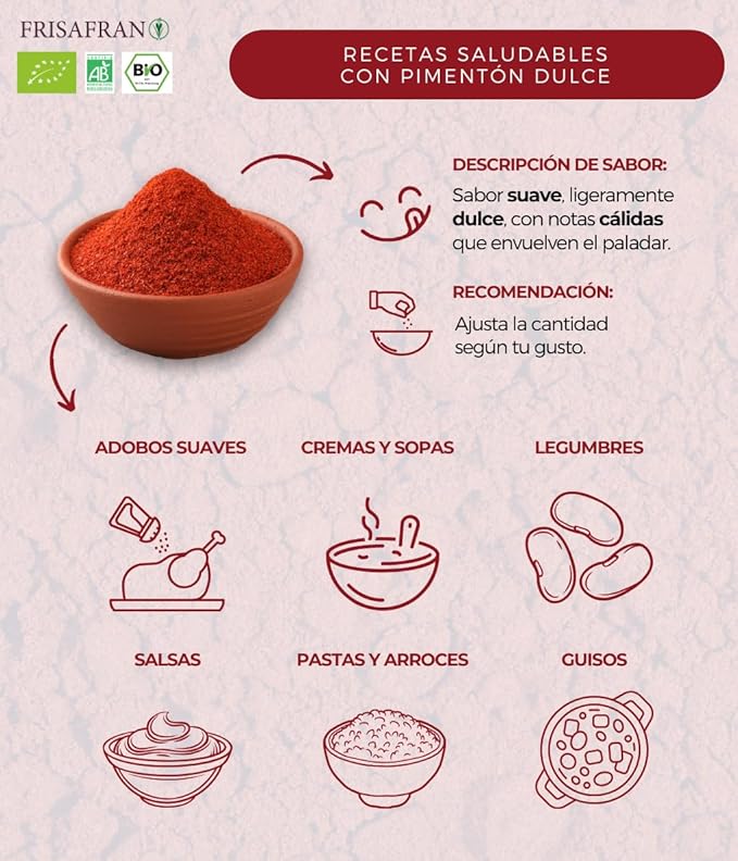 FRISAFRAN – Pimentón Dulce Ecológico 100 g