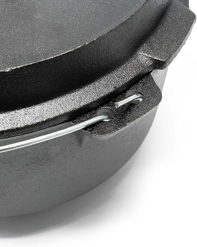 Olla de Hierro Fundido con Asa y Soporte