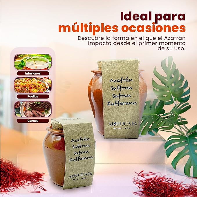 Azafrán en Hebras Español – Orza de Barro Artesana