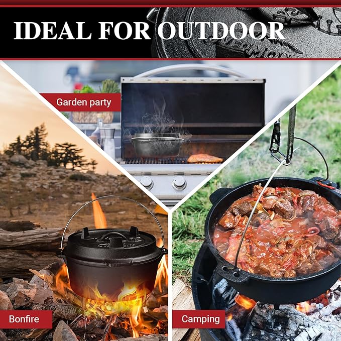 Olla Horno Holandesa de Hierro Fundido – Fuego Lento y Tradición