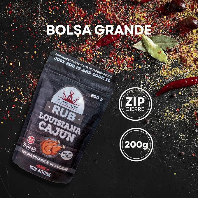 Poppamies – Louisiana Sazonador Cajun 200 g