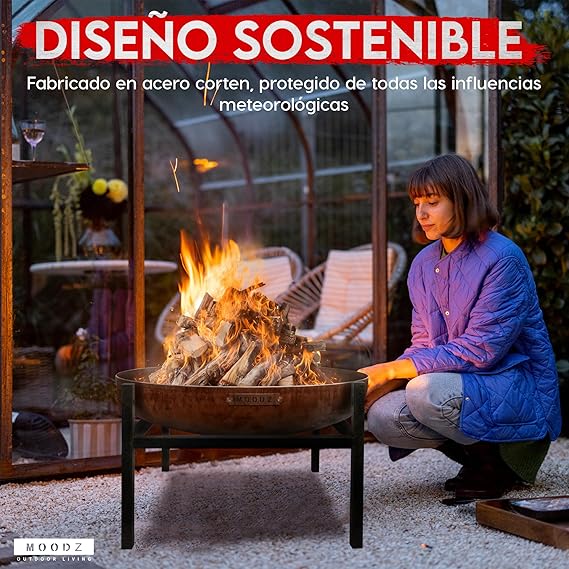 Brasero Exterior de Acero Corten
